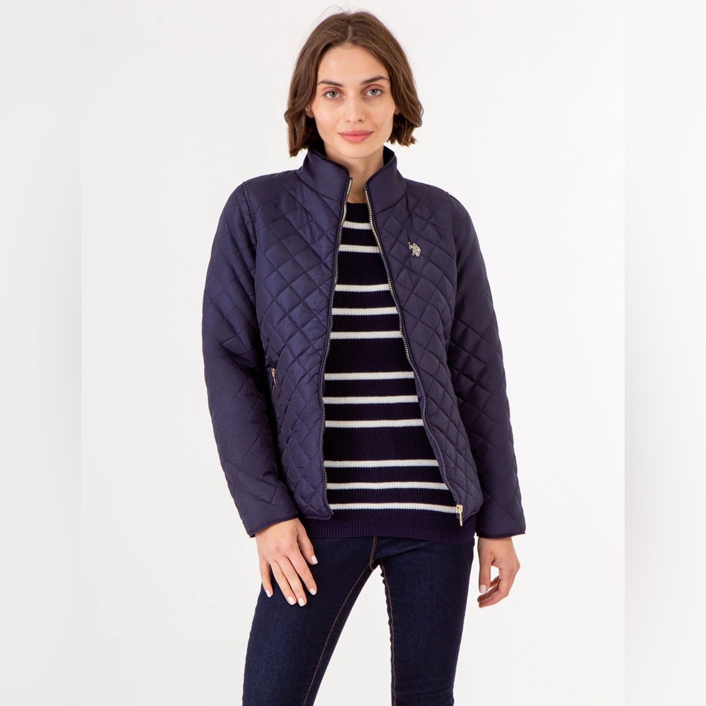 QUILTED SIDE KNIT MOTO JACKET